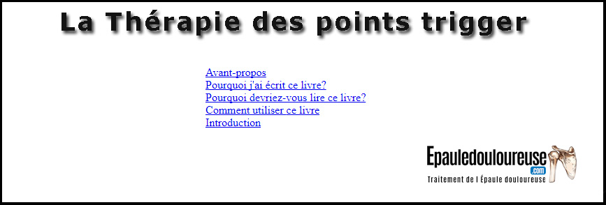 épaule livre autotraitement