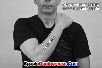 Position de départ pour l’automassage du dentelé antérieur