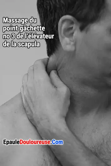 Technique 3 d’automassage de l’élévateur de la scapula