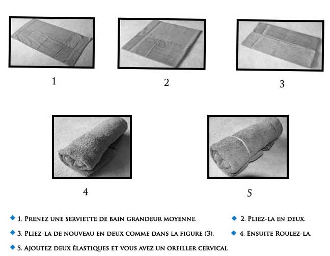 oreiller cervical fabrication