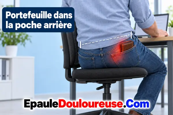 Portefeuille épais placé dans une poche arrière