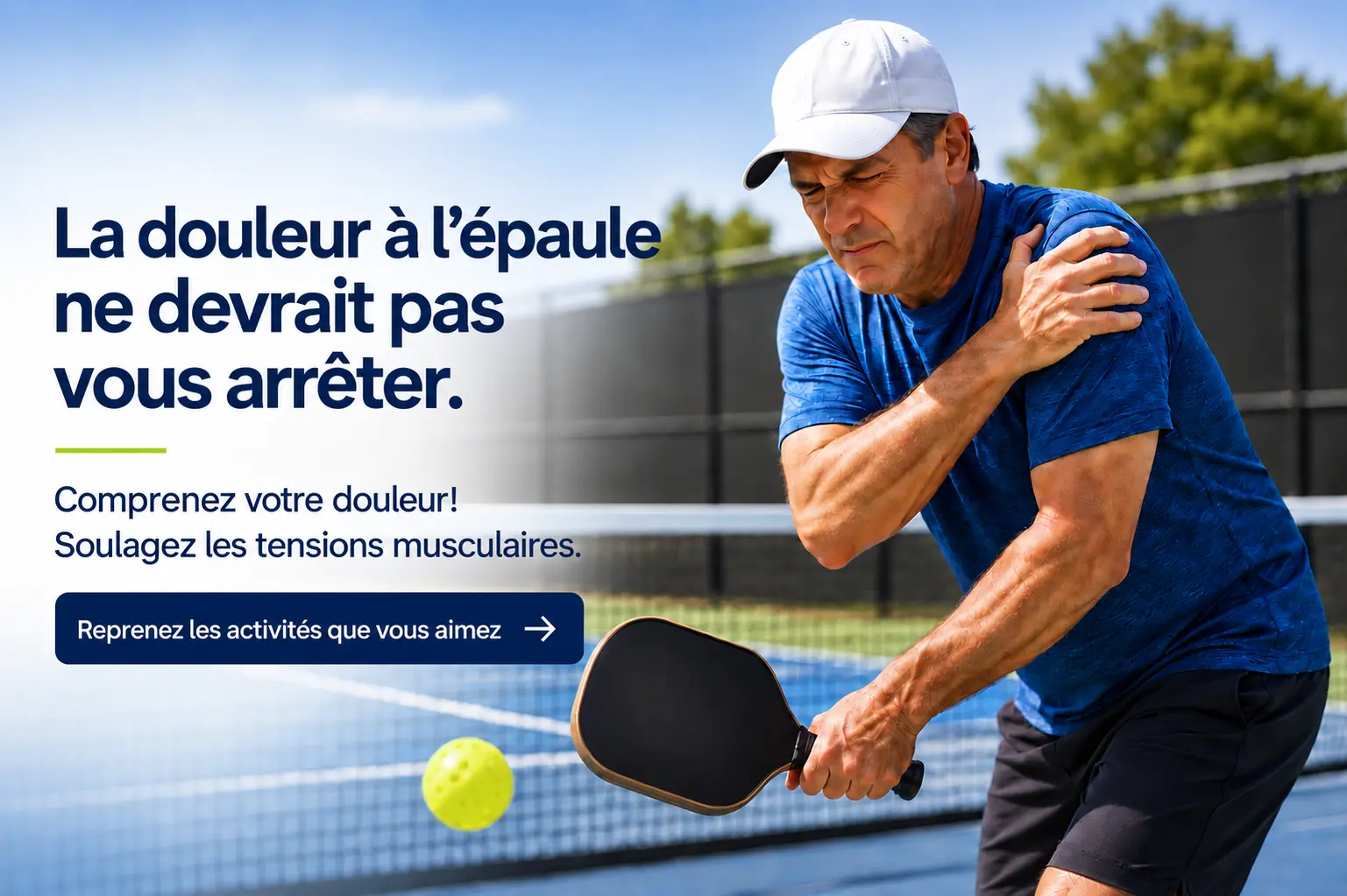 Soulagement de la douleur musculaire à l’épaule
